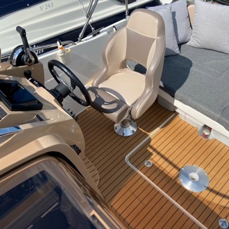 Cockpit floor for motorboats - Noble, practical & in teak wood look